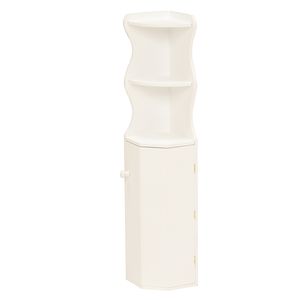 トイレラック MTR-4009WH（ホワイト） (約)幅16×奥行16×高さ80cm [23]