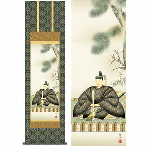 天神／てんじん　幅44.5×高さ約164cm　長江桂舟／ながえけいしゅう　慶事飾り　慶祝画　天神 掛け軸 掛軸 [20]
