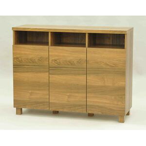 ロスタリビングボード１２０ ブラウン 組立式 幅118.6 x 奥行39.5 x 高さ92.3 cm [27]｜家具・インテリア雑貨　カグール