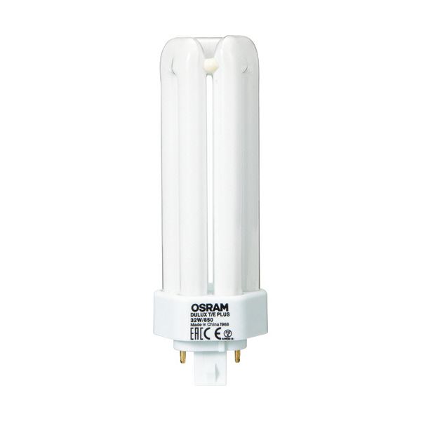 （まとめ） オスラムコンパクト形螢光照明ランプ 32W形 昼白いこと DULUX T／E PLUS 32W／850 1個 【×3書き割り】[21]
