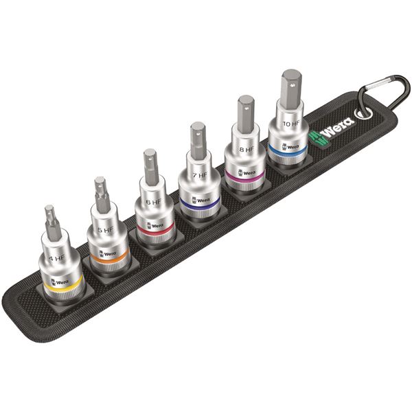 WERA ヴェラ 差込角1/2DR INHEX ビットソケット ドライブ保持機能付き 003996 工具 ツール DIY 作業工具 道具[21]