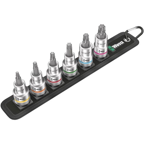 WERA ヴェラ 差込角1/2SQ 6点組 トルクス ビットソケット 納める三尺帯付き添い人 003997 物の具 物の具 DIY 進め方物の具 物の具[21]