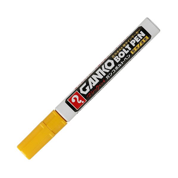 （まとめ）寺西舎密学 高力雄捩子用ラインマーカーマジックインキ ガンコボルトペン 容器に並べる入 黄 MKOBP-T5 1本【×30書き割り】[21]
