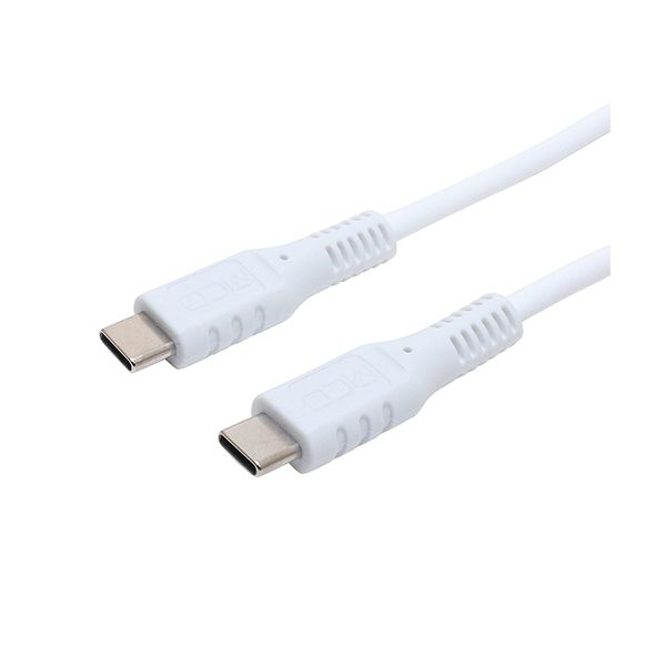 （まとめ） ナカバヤシ ミヨシUSB Type-Cショートケーブル ホワイト 0.3m USB-YM030W 1本 【×5セット】[21]