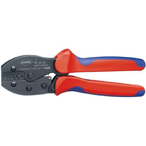 KNIPEX クニペックス 圧着ペンチ コンフォート 全長220mm パック入 9752-38SB 工具 ツール DIY 作業工具[21]