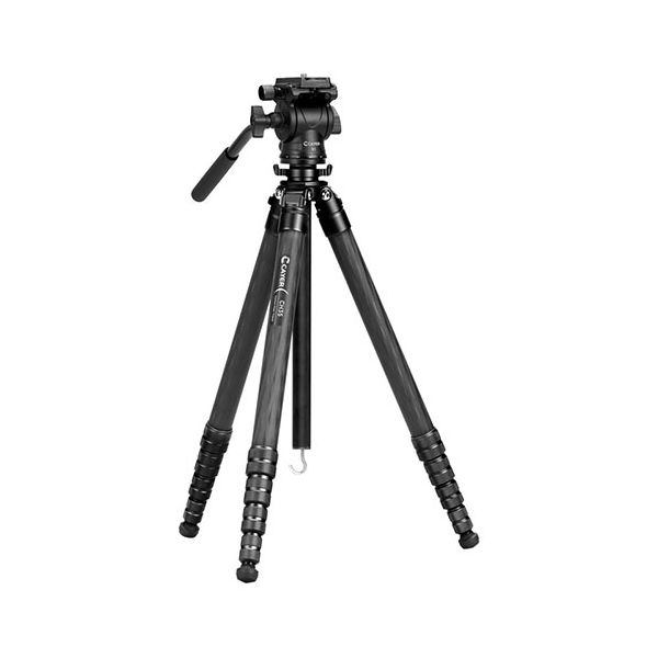 CAYER カイヤー コンパクトカーボン三脚 CH35S1 5段 脚径22mm ブラック VCAYER-CH35S1BK[21]｜家具・インテリア雑貨　カグール
