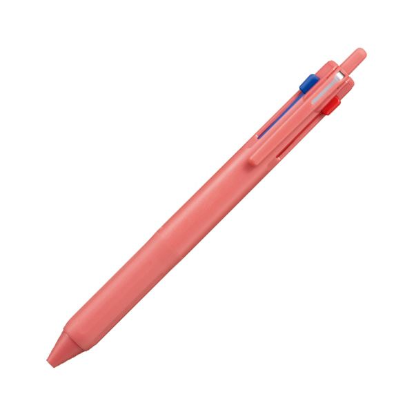 (まとめ）三菱鉛筆 ジェット機流れ3色ボールペン 0.5粍 （軸色：木ノ実さくら色） SXE350705.35 1本【×50書き割り】[21]