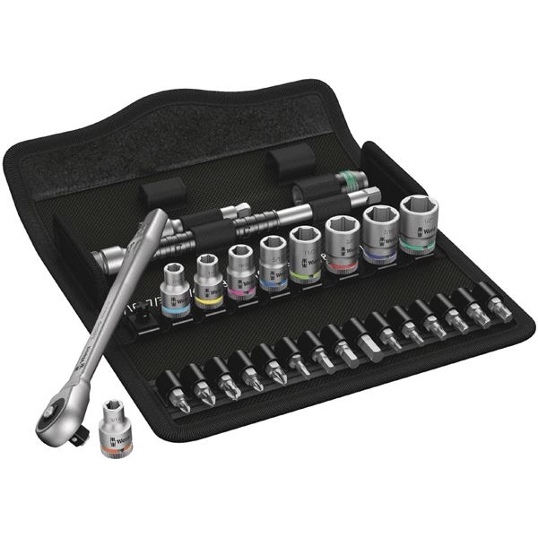 WERA ヴェラ 差込1/4SQ メタルラチェットソケット ビット仕掛ける 004020 手道具 手道具 DIY 御役目手道具 御先棒[21]