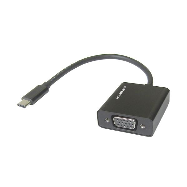 SUREFIREVodaview USB （TypeC）→VGA（RGB）変換アダプタ 約0.15m ブラック VV-USCVGA-B-DO1個 [21]
