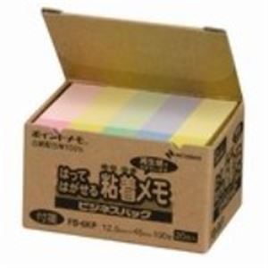 （まとめ）ニチバン ポイントメモ再生紙 FB-6KP パステル【×5セット】 [21]
