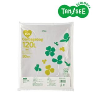 （まとめ）TANOSEE ポリエチレン収集袋 透明 120L 30枚入×6パック[21]