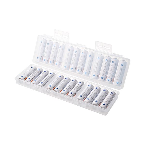 【5個セット】 サンワサプライ 電池ケース（単3形専用大容量タイプ・クリア） DG-BT7CX5[21] 4,778円