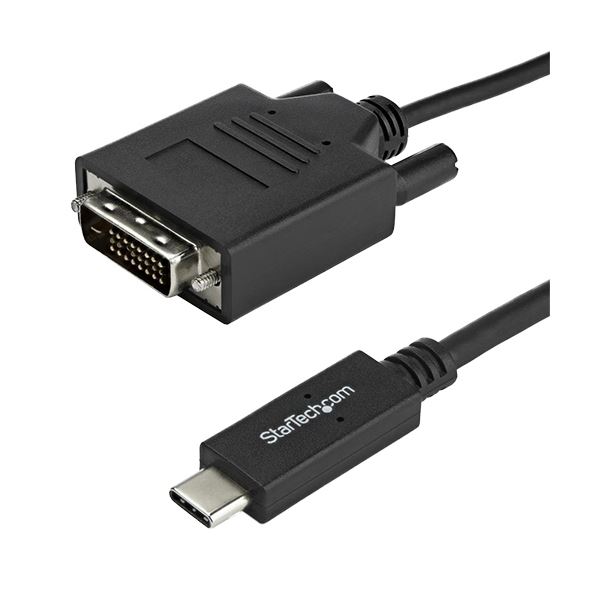 StarTech.com USB TypeC-DVI 取り替えっこ見せびらかす有線テレビ 2m 1920×1200相応う 黒いことCDP2DVIMM2MB 1本[21]