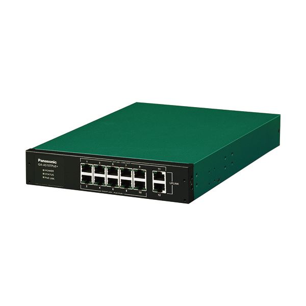 パナソニックEWサイバー空間ワークス PoE給電スイッチングこしき GA-AS10TPoE+ 12界面 PN25108 1台[21]