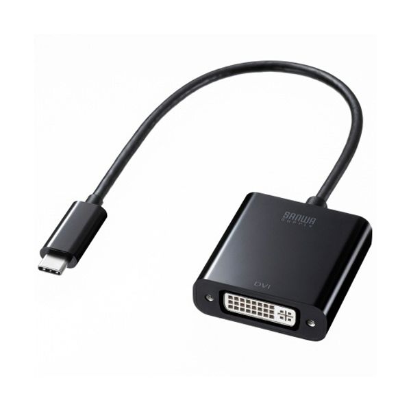 （まとめ） サンワサプライ USB Type C-DVI取り替えっこアダプター（1080p） AD-ALCDV 1個 【×2書き割り】[21]