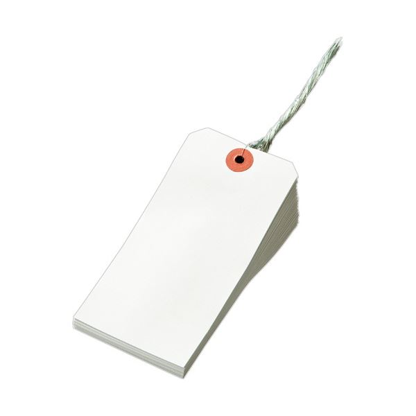 （まとめ）TANOSEE 再生紙荷札 2号(大)60×120mm 1箱(1000枚)【×3セット】[21]