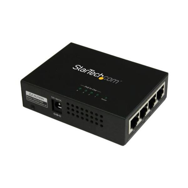 StarTech.com 4ポートギガビット対応PoEインジェクタ POEINJ4G 1台[21]