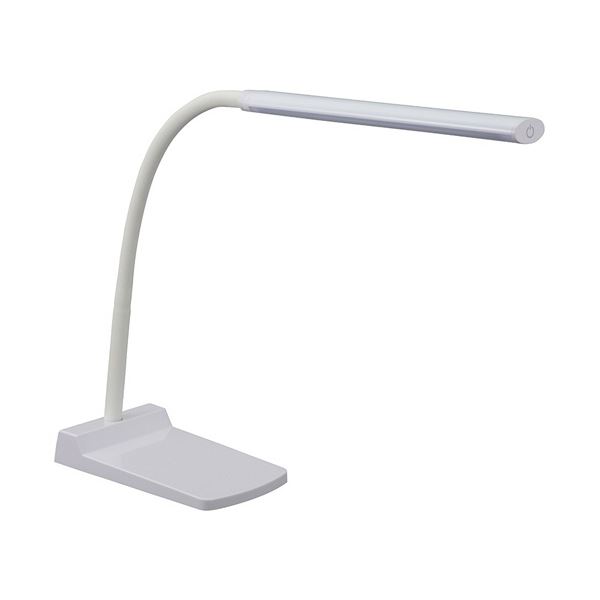 （まとめ） オーム電機 LEDデスクランプ ホワイトDS-LS24-W 1台 【&times;5セット】[21]｜家具・インテリア雑貨　カグール