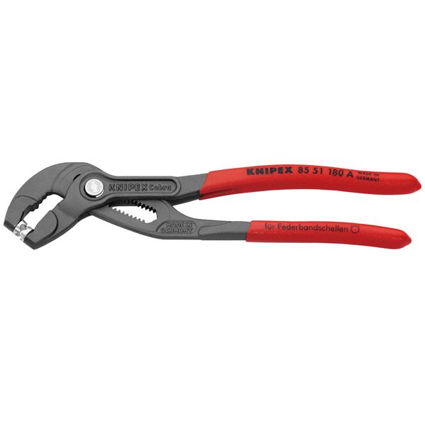KNIPEX クニペックス スプリングホースクリッププライヤー 上滑り押しとどめる可塑性物質上塗り 全長180粍 8551-180A 物の具[21]