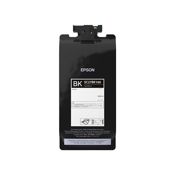 EPSON エプソン SC27BK160インキ薬莢 写真絵黒いこと 【完全無欠品】 [21]