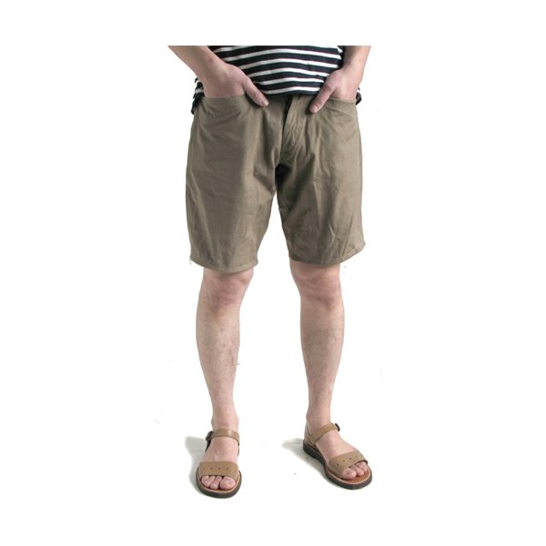 ベルギー軍 1952 S ショートパンツ 復刻番 サイズ5 カーキ 綿100％ ストーンウォッシュ加工 ミリタリーパンツ ショーツ[21]