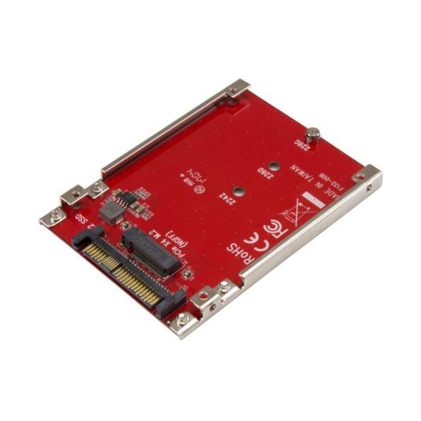StarTech.com M.2ドライブ - U.2 （SFF-8639） ホストアダプタ M.2 PCIe NVMe SSD対応U2M2E125 1個[21]