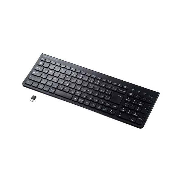 サンワサプライ ワイヤレススリムキーボード ブラック SKB-WL31CBK[21]