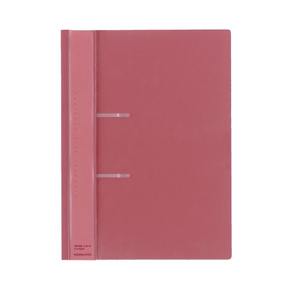 コクヨ ファスナーファイル（レポート） PP表紙 A4タテ 2穴 100枚収容 ピンク フ-P160P 1セット（20冊） [21]