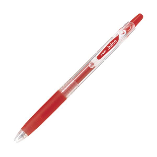 （まとめ） パイロットゲルインキボールペン ジュース 細字0.7mm レッド LJU-10F-R 1セット（5本） 【×10セット】 [21]