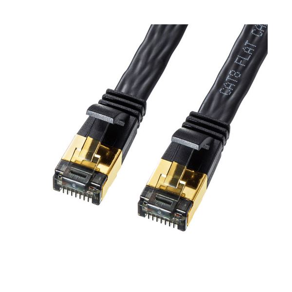 【5個仕掛ける】 サンワサプライ 範疇8木目細かローカルエリアネットワーク有線テレビ 3m KB-T8FL-03BKX5[21]