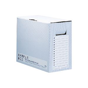 （まとめ） プラスサンプルボックスエコノミータイプ A4ヨコ 背幅150mm ブルー FL-001SB 1個 【×5セット】 [21]