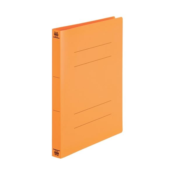【まとめ】 プラス PPフラットFILE A4S厚綴No.121PW OR 1冊 【×20セット】[21]