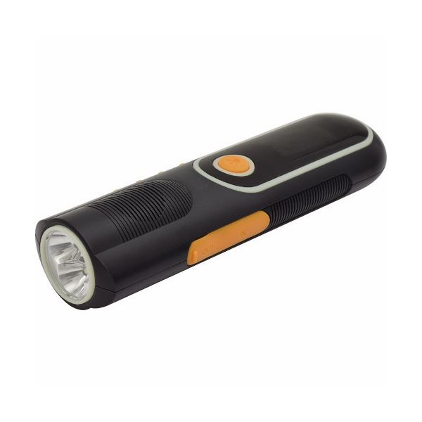 日動工業 充電式LED自家発電LEDライト ラジオ付 LEH-05W-PG 1台[21]