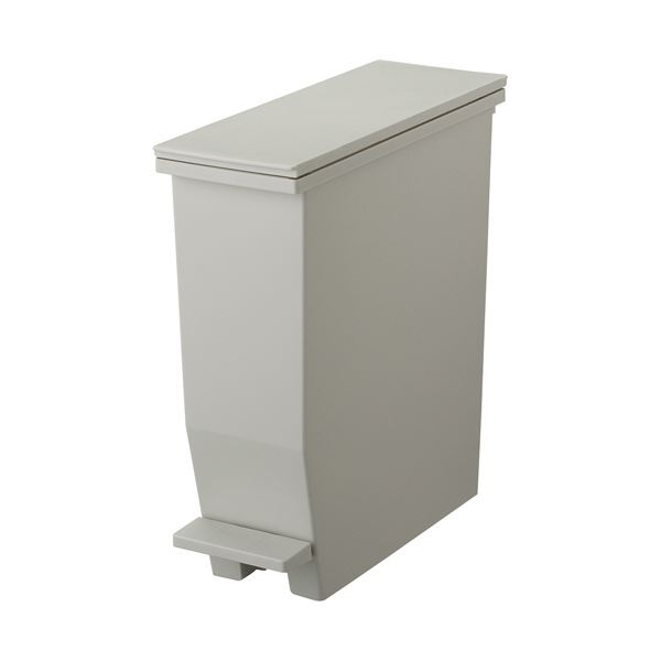 （まとめ） 栗鼠HOME＆HOME どこでも使えるペダルダストボックス 13L 薄墨色 DS-980-115-7 1台 【×3仕掛ける】[21]