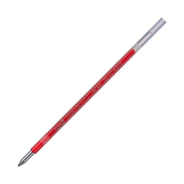 （まとめ） 三菱鉛筆 油性ボールペン替芯紙製包み 0.7粍 赤 ジェット機流れ多色・多役立つこと用 SXR8007K.15 1仕掛ける（10本） 【×10仕掛ける】[21]