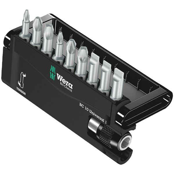 WERA ヴェラ 10点組 1/4HEX ビットチェックセット#1 056161 工具 ツール DIY 作業工具 道具[21]