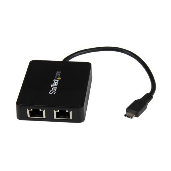 StarTech.com USB-C接続2ポートギガビット有線LAN変換アダプタ ブラック US1GC301AU2R 1個[21]
