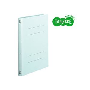（まとめ）TANOSEE 木目細か整理保存用具 整理保存用具 2穴 ＜厚とじW＞A4タテ 250枚封じこめる 青 10冊入×10風呂敷き包み[21]