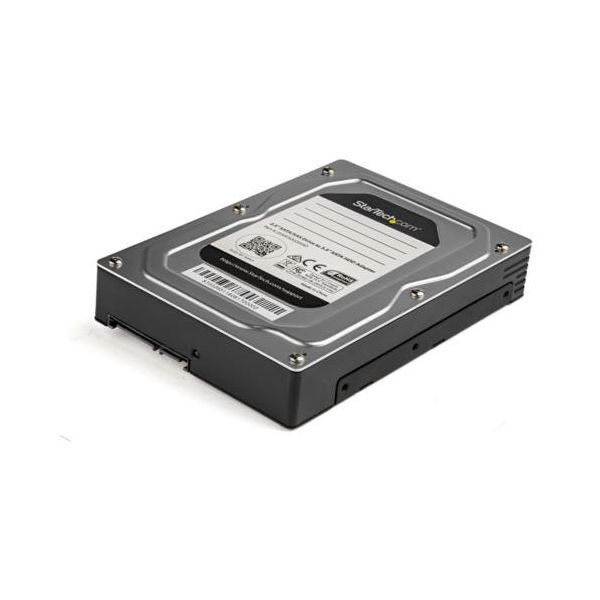 StarTech.com 3.5インチベイ内蔵HDDケース 2.5インチHDD／SSD対応 シルバー／ブラック25SATSAS35HD 1個[21]