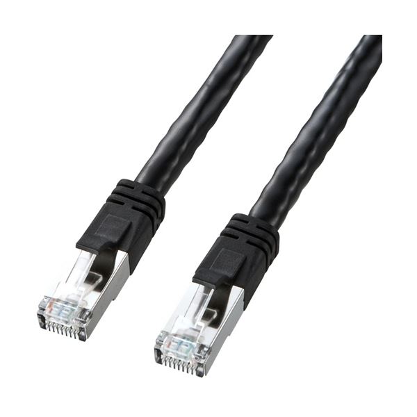 （まとめ）サンワサプライ PoECAT6ローカルエリアネットワーク有線テレビ 黒いこと 3m KB-T6POE-03BK 1本【×3書き割り】[21]