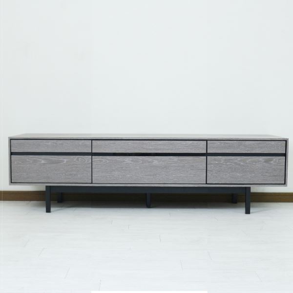 TVボード（グレー） 幅約150cm [完成品/脚のみ取付］【代引不可】[21]｜家具・インテリア雑貨　カグール