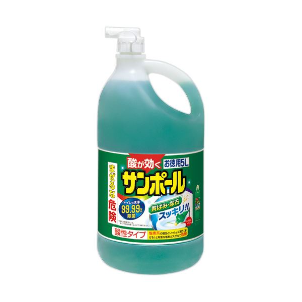 （まとめ） 大日本除蟲菊 KINCHO サンポール業務用 5L 1本 【×5セット】[21]