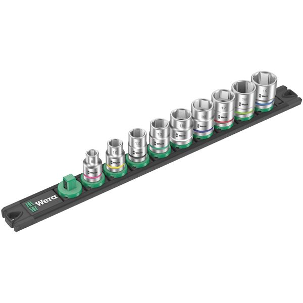 WERA ヴェラ 差込角3/8SQ 納める線路付き添い人 9点組 ソケット鍵仕掛ける 8-19入り口・入口 005430 手道具 物の具 DIY やり方手道具 御先棒[21]