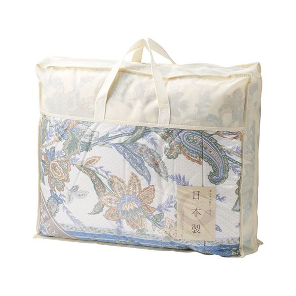ダウン85%入り日本製羽毛肌掛けふとん ブルー 150×210cm 軽くて保温性に優れたダウン B2158054[21] 15,365円