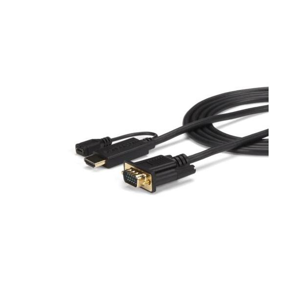StarTech.com HDMI - VGAアクティブ変換ケーブルアダプタ 91cm 1920×1200／1080pHD2VGAMM3 1本[21]