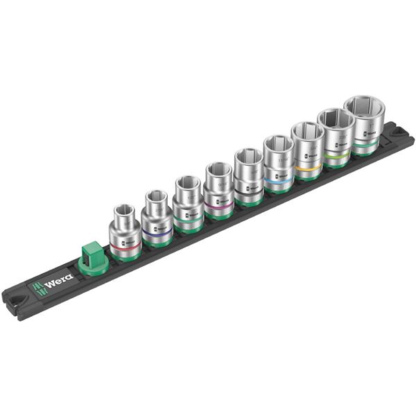 WERA ヴェラ 差込角1/2SQ 収納レール付き 9点組 ヘックスソケットレンチセット 005480 工具 ツール DIY 作業工具 道具[21]｜家具・インテリア雑貨　カグール