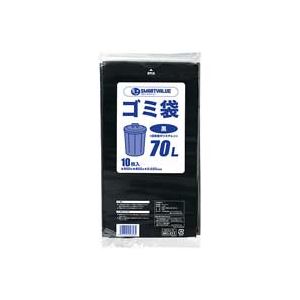 （まとめ）ジョインテックス ゴミ袋 LDD 黒 70L 10枚 N210J-70【×10セット】 [21]