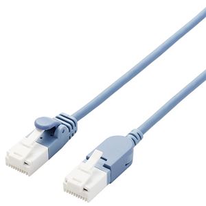 【5個セット】 エレコム スイングコネクタLANケーブル(Cat6A準拠) 10m LD-GPATSW/BU100X5[21]