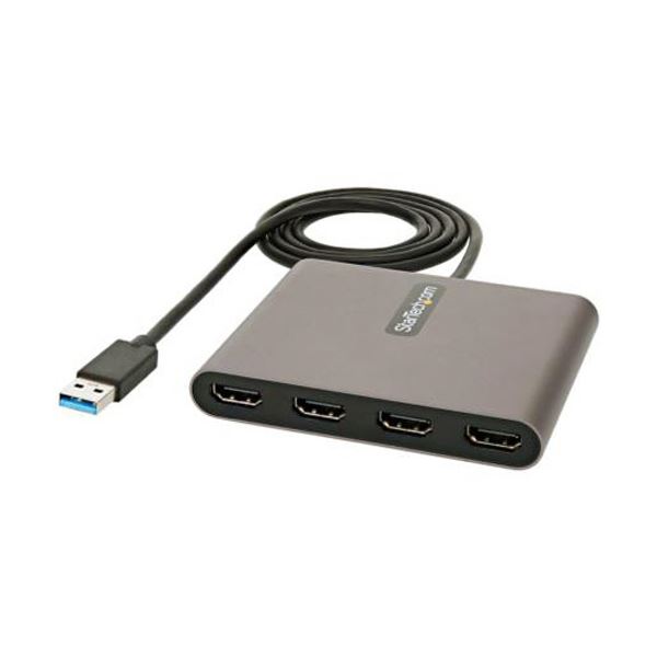 StarTech.com USB 3.0繋ぎ合わせるクアッドHDMI見せびらかすうつり変わりアダプター USB32固定ディスク4 1個 [21] PCアクセサリー-パソコン・周辺機器-変換コネクタ・ケーブル