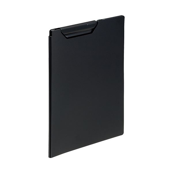 （まとめ） リヒトラブNoir×noir クリップファイル A5 約20枚収容 黒 F-5902 1冊 【×5セット】[21]